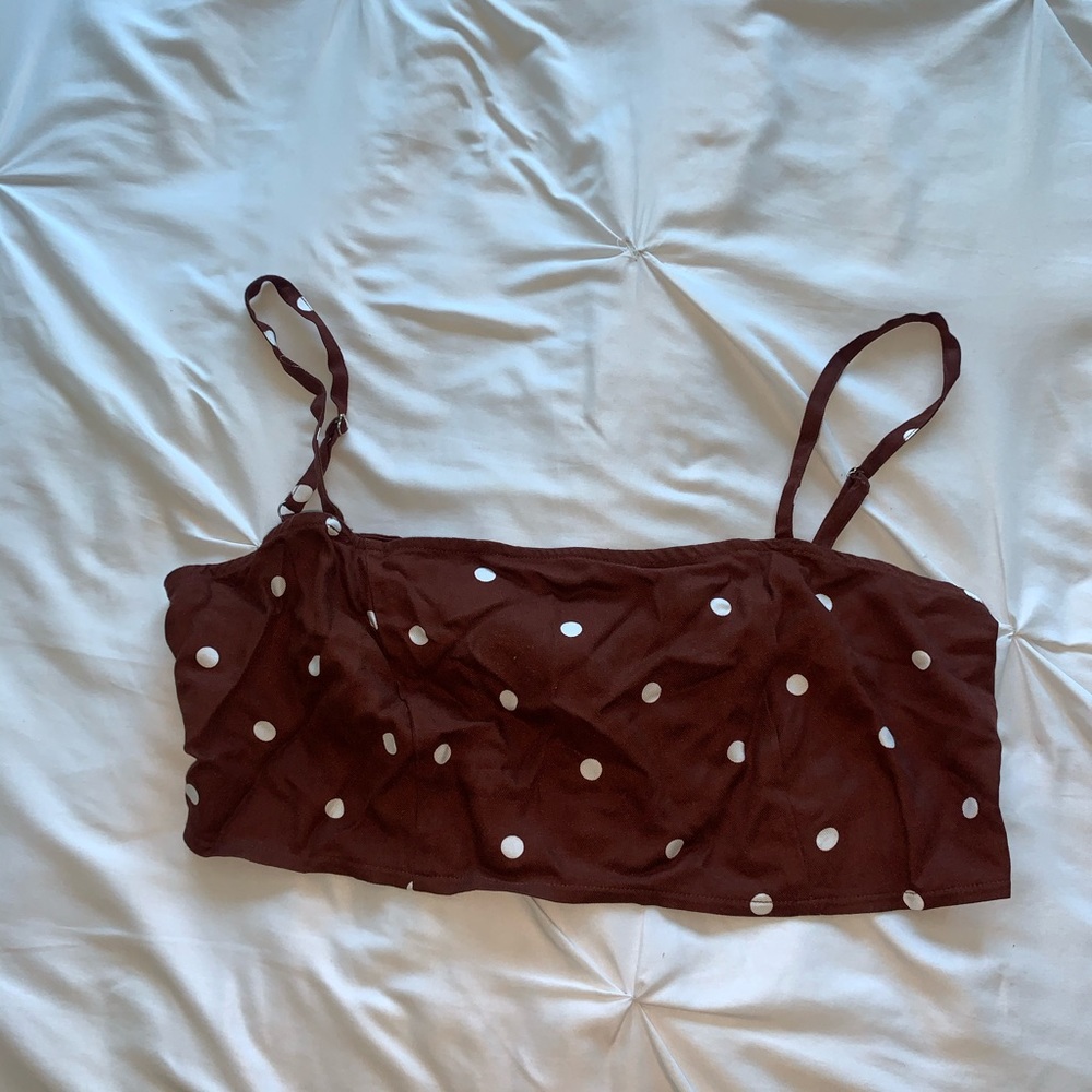 top shop tie crop top
